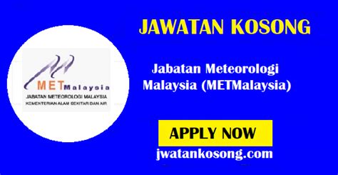 Jawatan Kosong Terkini Jabatan Meteorologi Malaysia METMalaysia 18