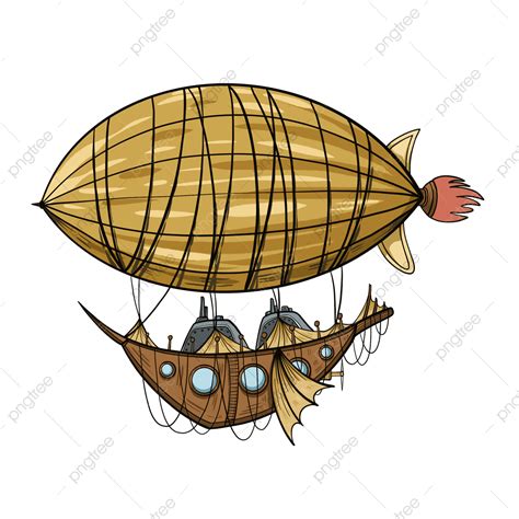 Airships Png Transparent Steampunk Sky Airship Airship Steampunk