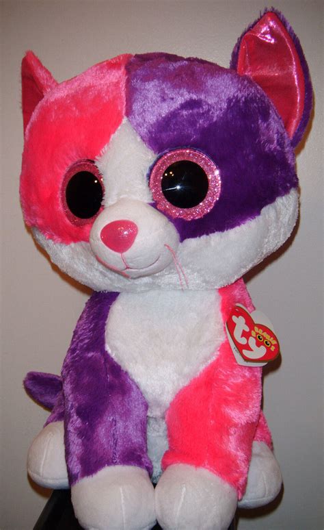 Ty Beanie Boos Pellie The Large 16 Cat Claires Exclusive Mint W