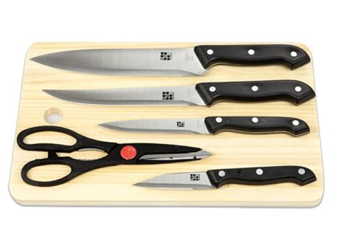 Knife Set 5pc W Cutting Board