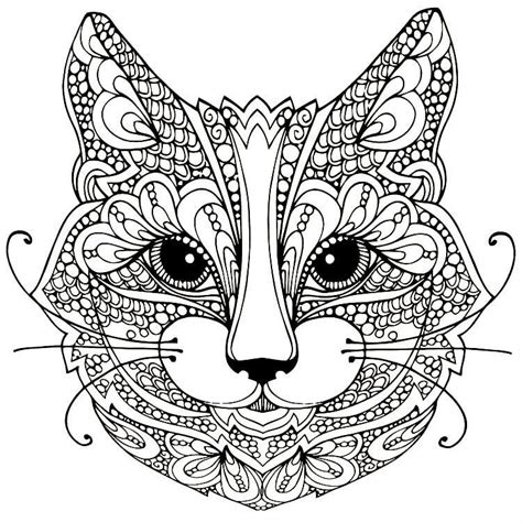 Раскраски Антистресс Кошки распечатать или скачать бесплатно в формате PDF