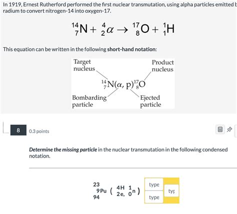 Solved In Ernest Rutherford Performed The First Chegg