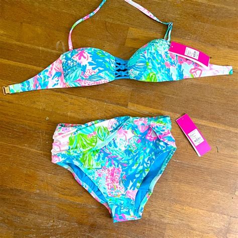 Lilly Pulitzer Swim Bnwt Lilly Pulitzer Fished My Wish High Waisted Bikini Poshmark