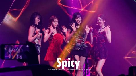 20230616 aespa 에스파 Spicy 롯데면세점 패밀리콘서트 FANCAM LOTTE DUTY FREE