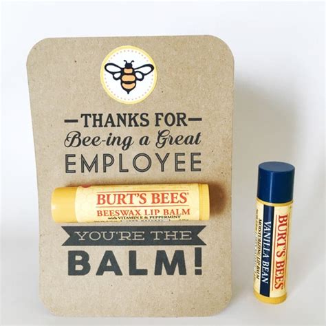 EMPLOYEE APPRECIATION Gift You're the Balm Chapstick