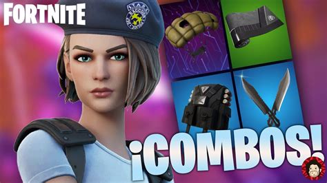 Combos Y Review De Jill Valentine Nueva Skin De Fortnite Resident