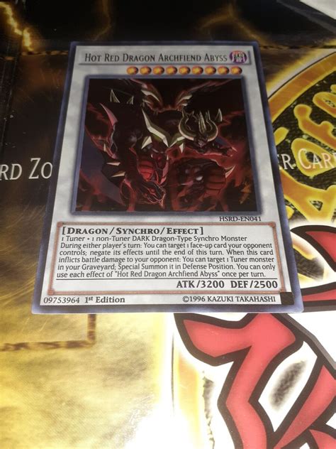 Yugioh Hot Red Dragon Archfiend Abyss Hsrden Ultra