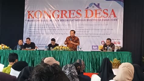 Ganjar Pranowo Batal Hadir Dalam Kongres Desa Di Yogyakarta Ini