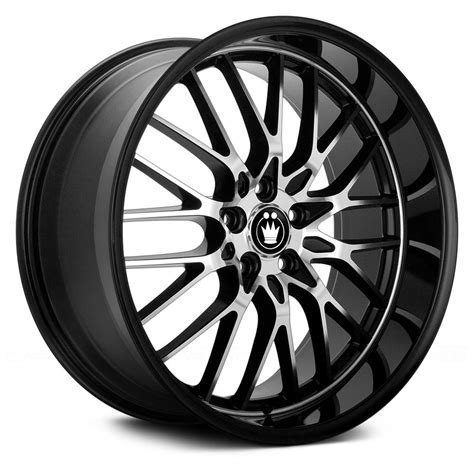 Konig® Lace Wheels Gloss Black With Mirror Machined Face Rims