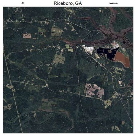 Aerial Photography Map of Riceboro, GA Georgia