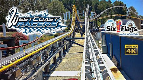 June 2024 West Coast Racers Roller Coaster On Ride Front Seat 4K POV