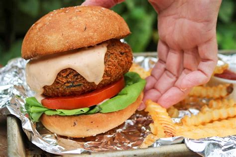 How To Make A Vegan Shake Shack Shroom Burger Garden Grub