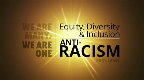 Equity Diversity And Inclusion Anti Racism Ocsta Youtube