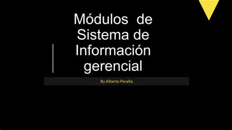 Modulos Sig Ppt