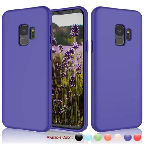 Njjex Cell Phone Case For Samsung Galaxy S9 58 Liquid Silicone Gel Rubber Shockproof Ultra