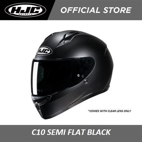 HJC Helmets C10 Semi Flat Black Shopee Philippines