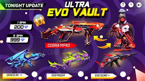 Cobra Mp40 Return Next Evo Vault Event Free Fire New Event New Event