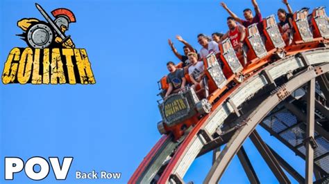 Goliath Roller Coaster Back Seat POV Six Flags Great America RMC