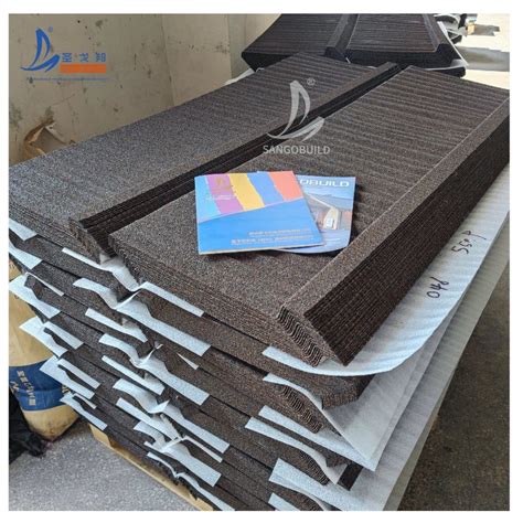 Hangzhou Factory Wood Metal Rooftop Lightweight Tiles Az Stone Coated