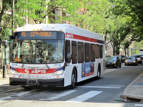 SEPTA New Flyer XDE40 On Rt 45 New Flyer Center City Passenger