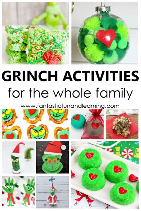 45 Grinch Activities for Grinch Family Movie Night or Grinch Day with ...