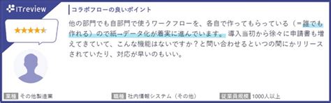 コラボフローが「itreviewカテゴリーレポート 2023 Winter ワークフロー部門」で7期連続で顧客満足度no1に選出