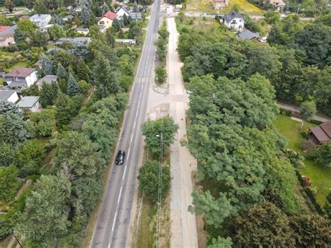 Budowa drogi rowerowej i chodnika wzdłuż ul Złotowskiej postęp prac