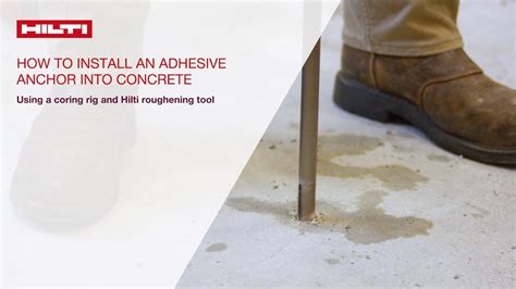 Hilti anchors in exs concrete slab - masasusa