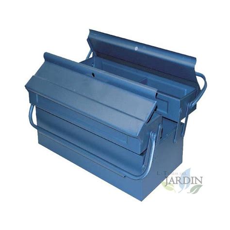 Caja herramientas metálica 3 compartimentos 40x20x16 cm Leroy Merlin