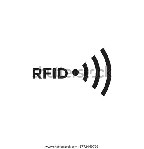 Rfid Signal Icon Design Isolated On Stock Vector Royalty Free