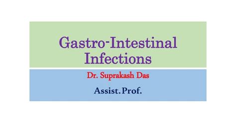 Gastrointestinal infections | PPT