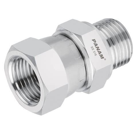 Stainless Steel Bsp Male X Bsp Swivel Female 34 X 34 Male X Fixed Female And Fixed