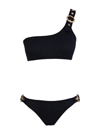 Sailor Moda Siyah Tek Omuz Aksesuarlı Bikini Takım S000155379 19351 LCW