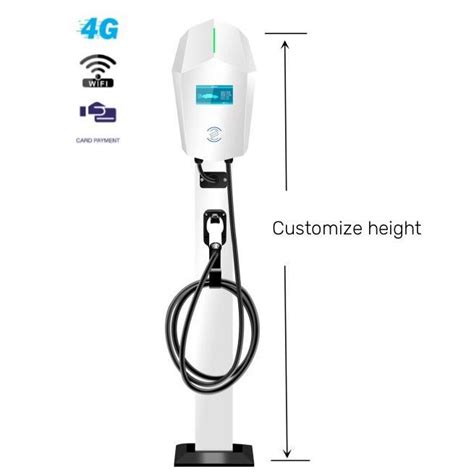 Home Fast Charger Ac Single Phase Customize Height Electric Vehicle