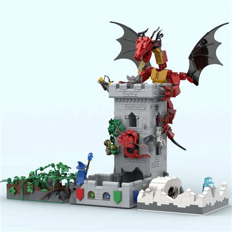 Lego Ideas Years Of Dungeons Dragons Dice Tower And Dragon