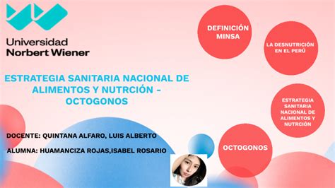 EstrategÍa Sanitaria Nacional De AlimentaciÓn Y NutriciÓn Octogonos By Isabel Huamanciza Rojas