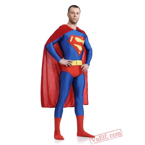 Superman Costumes Lycra Spandex Bodysuit Zentai Suit