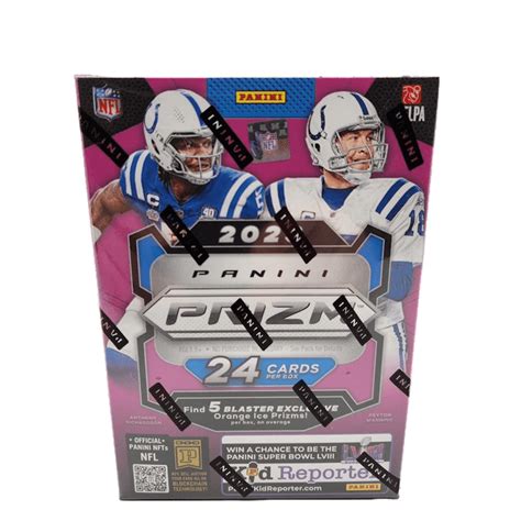 2023 Panini Prizm Football Hobby Blaster Box Orange Ice Prizms