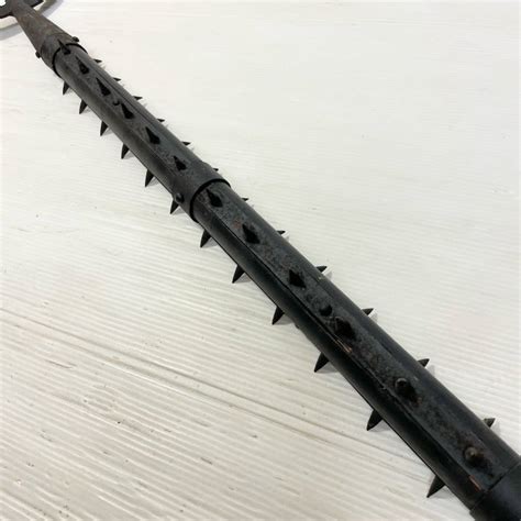 Yahooオークション S34 大珍品 【正定】在銘 時代 棘付刺又 200cm