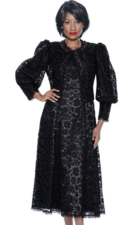 Terramina Church Dress 7051 Black Church Suits For Less