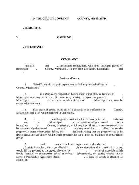 Breach Of Contract Template Fill Out And Sign Online Dochub