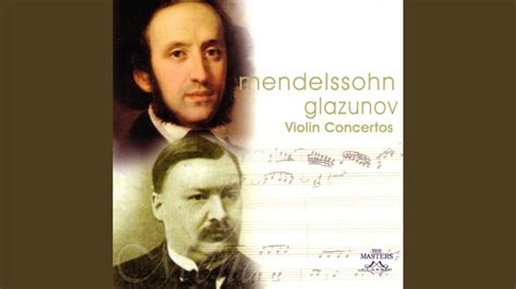 Glazunov Concerto For Violin In A Minor Op Allegro Youtube