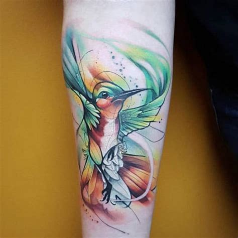 Forearm Tattoos - Watercolor forearm tattoos for women
