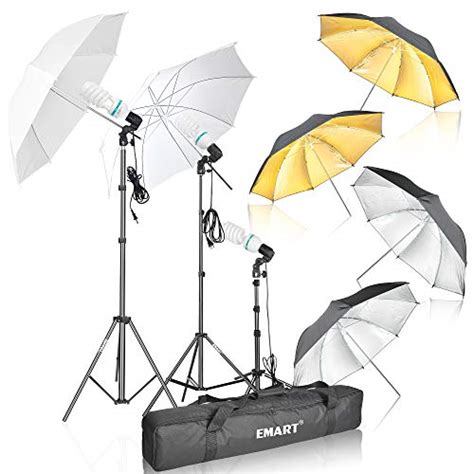 EMART PHOTOGRAPHY UMBRELLA LIGHTING KIT 1575W 5500K 사진 비디오 스튜디오 연속 반사등