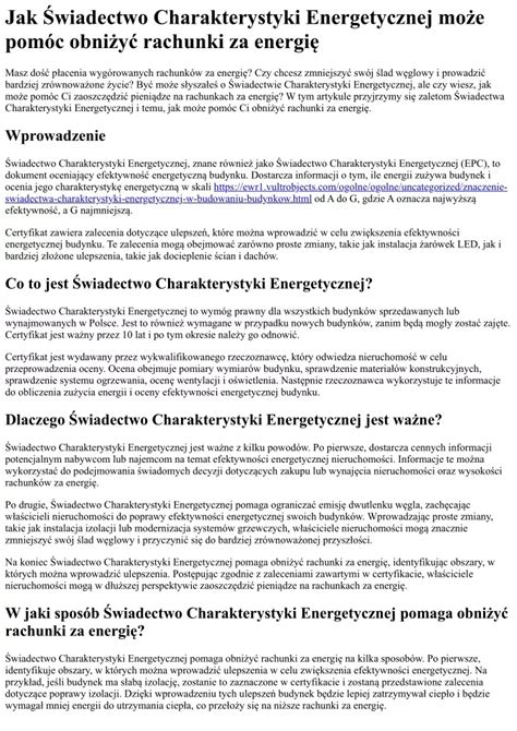 Ppt Jak Wiadectwo Charakterystyki Energetycznej Mo E Pom C Obni Y