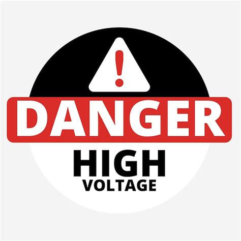 Premium Vector Danger High Voltage Sign Vector Illustration