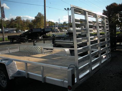 2021 Quality Steel And Aluminum 82 X 14 Utility Trailer With ATV Side