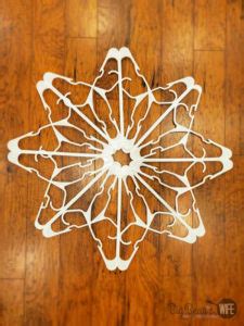 Dollar Tree Plastic Clothes Hanger Snowflake Big Bear S Wife