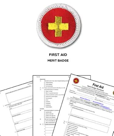 📛 First Aid Merit Badge (WORKSHEET & REQUIREMENTS)