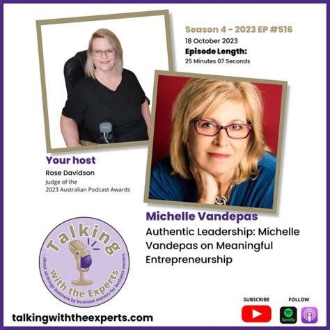 Stream Episode 2023 EP516 Authentic Leadership Michelle Vandepas On